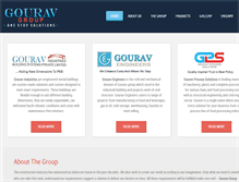 Tablet Screenshot of gouravgroup.com